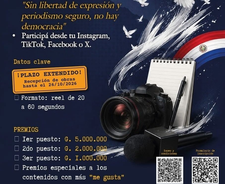 Hasta el 26/10 se reciben creaciones para Concurso «Un minuto por la Libertad de Expresión»